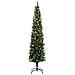 Albero di Natale Artificiale Sottile con 150 LED 120 cm - Foto miniatura 2