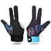 Guanto Da Biliardo A 3 Dita Antiscivolo Ad Alta Elasticità - Guanto Intero In Nylon Per Prestazioni Superiori Negli Sport Con Stecca Blue+black - Foto miniatura 1