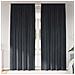 Tende con tende 2 pcs Grigio scuro 140 x 245 cm Velluto - Foto miniatura 2
