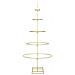 Albero di Natale in metallo con supporto Oro 125 cm - Foto miniatura 6