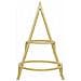 Albero di Natale in metallo con supporto Oro 125 cm - Foto miniatura 7
