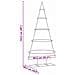 Albero di Natale in metallo con supporto Oro 125 cm - Foto miniatura 9