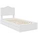 Letto con Contenitore Bianco 75 x 190 cm Legno multistrato - Foto miniatura 4