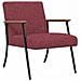 poltrona Rosso Vino 59 x 75 x 78 cm Tessuto - Foto miniatura 1