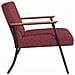 poltrona Rosso Vino 59 x 75 x 78 cm Tessuto - Foto miniatura 5