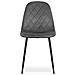DAPI CHAIR Velluto grigio scuro Design moderno x3 - Foto miniatura 3
