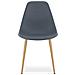 Sedia da scrivania WAT Dark Slate - Design scandinavo moderno x 4 - Foto miniatura 7