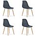 Sedia da scrivania WAT Dark Slate - Design scandinavo moderno x 4 - Foto miniatura 1