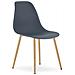 Sedia da scrivania WAT Dark Slate - Design scandinavo moderno x 4 - Foto miniatura 2