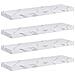 Scaffale da parete 4 pcs Marmo Bianco 90 x 23,5 x 4 cm - Foto miniatura 1