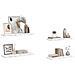 Scaffale da parete 4 pcs Marmo Bianco 90 x 23,5 x 4 cm - Foto miniatura 3