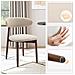 Set Da 6 Sedie Da Pranzo, Robuste Ed Eleganti, In Stile Scandinavo Minimalista, Ideali Per Sala Da Pranzo E Cucina - Beige - Foto miniatura 3
