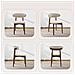 Set Da 6 Sedie Da Pranzo, Robuste Ed Eleganti, In Stile Scandinavo Minimalista, Ideali Per Sala Da Pranzo E Cucina - Beige - Foto miniatura 5