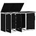 Stoccaggio contenitore a ruote Nero 207 x 77,5 x 112,5 cm - Foto miniatura 6