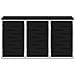 Stoccaggio contenitore a ruote Nero 207 x 77,5 x 112,5 cm - Foto miniatura 7