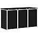 Stoccaggio contenitore a ruote Nero 207 x 77,5 x 112,5 cm - Foto miniatura 9