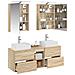 Set di mobili per il bagno 5 pcs Rovere Sonoma - Foto miniatura 3