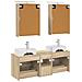 Set di mobili per il bagno 5 pcs Rovere Sonoma - Foto miniatura 8