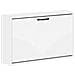 Mobiletto per Scarpe da Muro HOORN 71 x 17 x 43 cm Bianco - Foto miniatura 1