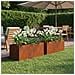 Vaso da giardino 2 pz Ruggine 60 x 20 x 20 cm Acciaio Corten - Foto miniatura 2