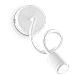 Lampada Da Parete Focus Ap1 Bianco Max 1 X 3w Led - 240v - Foto miniatura 7
