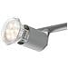 Faretto Spot Tre Luci Orientabili Metallo Silver Moderno Led 9 Watt Gu10 Luce Naturale Spot-cooper-3 - Foto miniatura 2