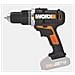 WX372.9 Trapano Avvitatore con Percussione a Batteria 20V, 13 mm Mandrino a Sgancio Rapido, 1.800 giri / min, Stile Numero 28.800 bpm, Luce da Lavoro, 1 Pezzo - Solo Corpo Macchina - Foto miniatura 2