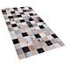 Tappeto Rettangolare In Pelle Marrone-beige - 80x150cm - Rize - Foto miniatura 9