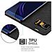 Custodia Compatibile Con Honor 8 In Nero Di Notte - Coperchio Protettiva Con Chiusura Magnetica, Funzione Stand E Tasca Per Le Carte - Foto miniatura 3