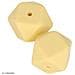 Perlina Di Silicone Esagonale X 2 - 17 Mm - Giallo - Foto miniatura 1