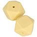 Perlina Di Silicone Esagonale X 2 - 17 Mm - Giallo - Foto miniatura 3