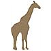 Giraffa Di Legno Mdf Da Decorare - 18 X 10 Cm - Foto miniatura 1