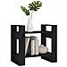 Libreria / divisorio Nero 60x35x57 Cm In Legno Massello Di Pino - Foto miniatura 3