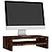 Supporto Per Monitor Rovere Fumo 42x24x13 Cm Legno Multistrato - Foto miniatura 2