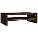Supporto Per Monitor Rovere Fumo 42x24x13 Cm Legno Multistrato - Foto miniatura 1