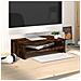 Supporto Per Monitor Rovere Fumo 42x24x13 Cm Legno Multistrato - Foto miniatura 3