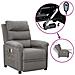 Poltrona Massaggiante Elettrica Grigio Chiaro in Tessuto - Foto miniatura 1