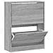 Scarpiera Grigio Sonoma 63x24x81 Cm In Legno Multistrato - Foto miniatura 2