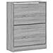 Scarpiera Grigio Sonoma 63x24x81 Cm In Legno Multistrato - Foto miniatura 3