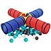 Tunnel Da Gioco Per Bambini Con 250 Palline Multicolore - Foto miniatura 7