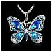 Collana Vintage Con Ciondolo A Farfalla Blue - Foto miniatura 2