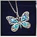 Collana Vintage Con Ciondolo A Farfalla Blue - Foto miniatura 4