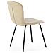 Pack 4 Sedie Lucky Rivestite In Tessuto Beige - Foto miniatura 4