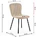 Pack 4 Sedie Lucky Rivestite In Tessuto Beige - Foto miniatura 5