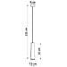 Sollux Lighting Lampada A Sospensione In Ceramica Electra Sl.0845 - Moderno Lampade A Sospensione Bianco 132x8x8 Cm - Foto miniatura 4