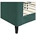 Letto Da Giorno Verde Scuro 100x200 Cm In Velluto - Foto miniatura 5