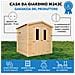 M343c+m343g Casetta Da Giardino In Legno Per Esterni Con Pavimento Trattato - L216xl206xa218 Cm / 3.53 M2 - Piccola Casetta In Legno - Foto miniatura 7