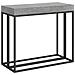 Consolle Allungabile 90x40/196 Cm Epoca Small Telaio Antracite - Cemento - Foto miniatura 5