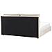 Letto Matrimoniale Con Contenitore Velluto Beige 180 X 200 Cm Batilly - Foto miniatura 5