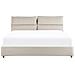 Letto Matrimoniale Con Contenitore Velluto Beige 180 X 200 Cm Batilly - Foto miniatura 6